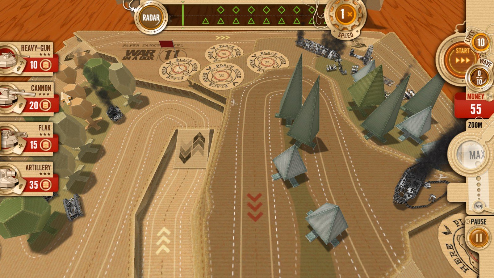 War In A Box: Paper Tanks